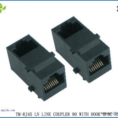 供應(yīng)天睦6P4C 1X3  PBT 鍍金FU 帶邊 RJ11PCB通訊插座 RJ11 PCB通訊插座