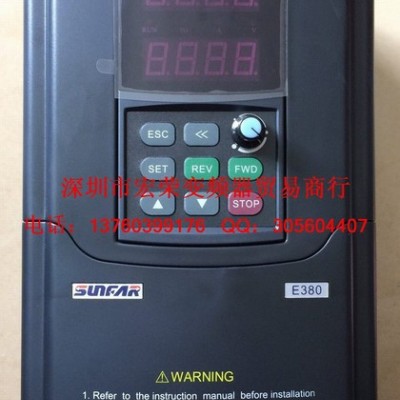 供應(yīng)SUNFAR變頻器E380-4T0075G/0110P 吹膜機(jī)用變頻器7.5KW