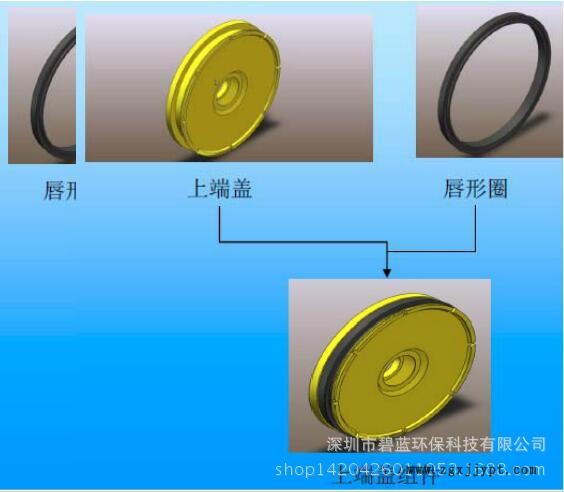 鹽水密封圈O型圈唇形圈DTRO膜(碟管式反滲透膜)示例圖4