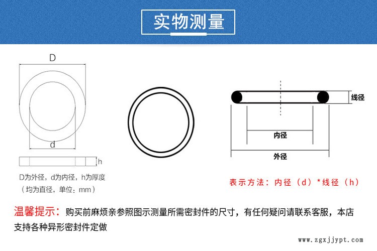 線徑1.9毫米氟橡膠o型圈耐高溫密封圈氟膠墊片o-ring耐腐蝕示例圖4